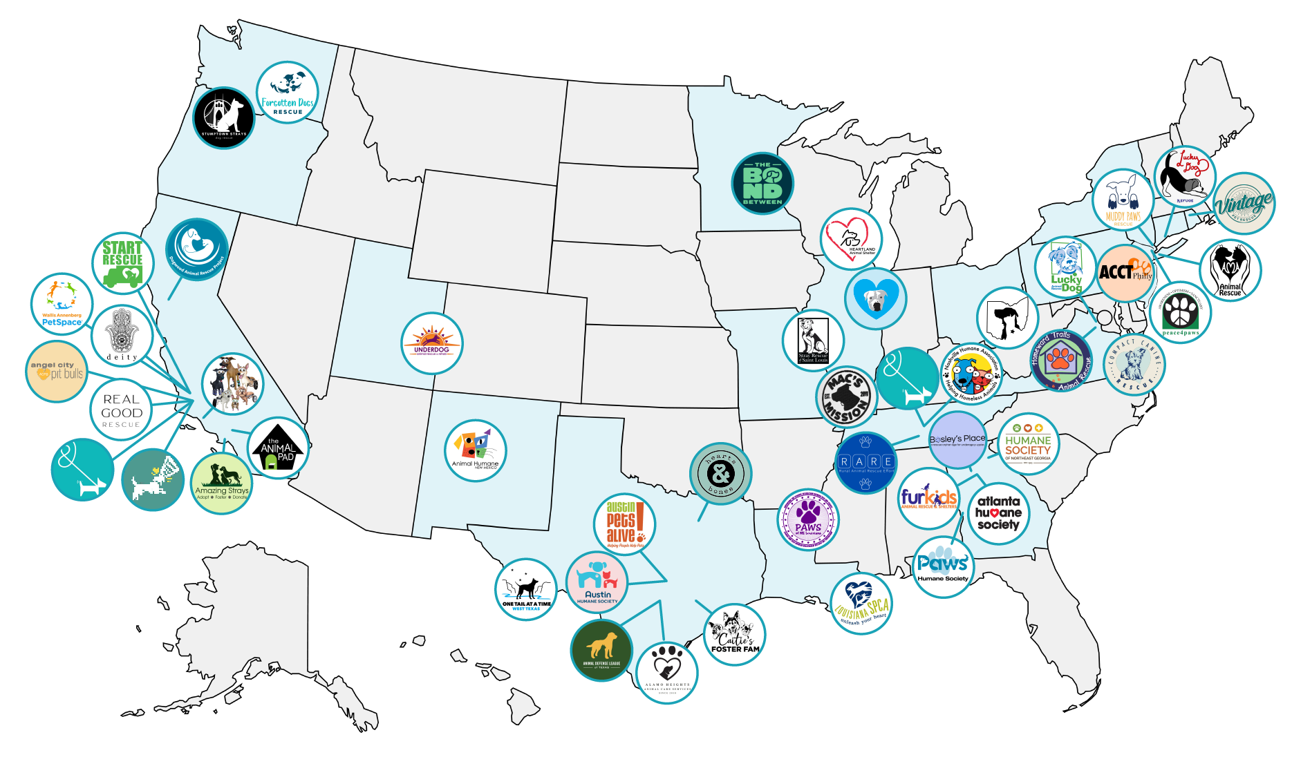 Our Rescue Partners Nationwide - 15/10 Foundation